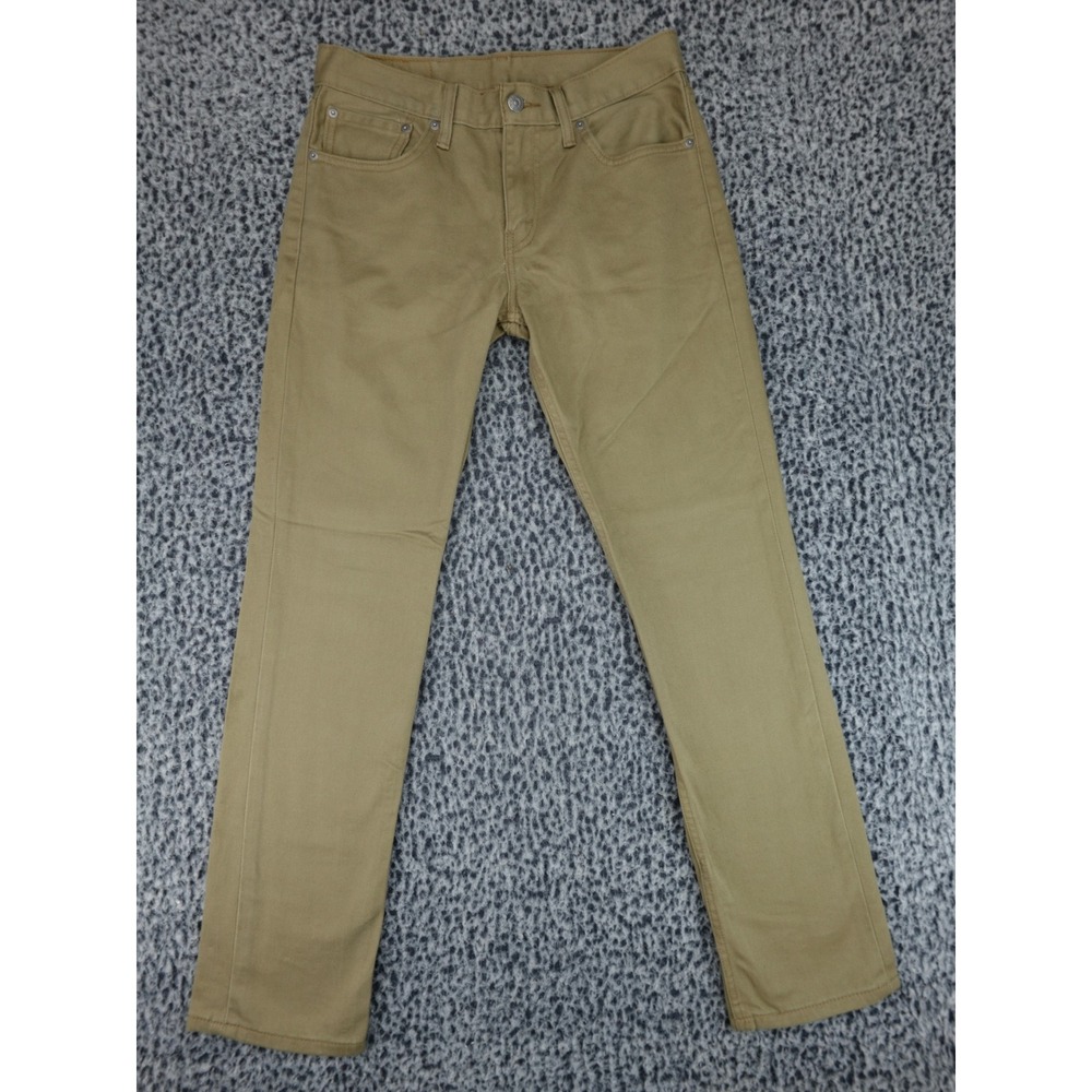 Levis‎ 511 Slim Fit Pants Mens 31x30 Tan Khaki Cotton Blend Chino Trousers